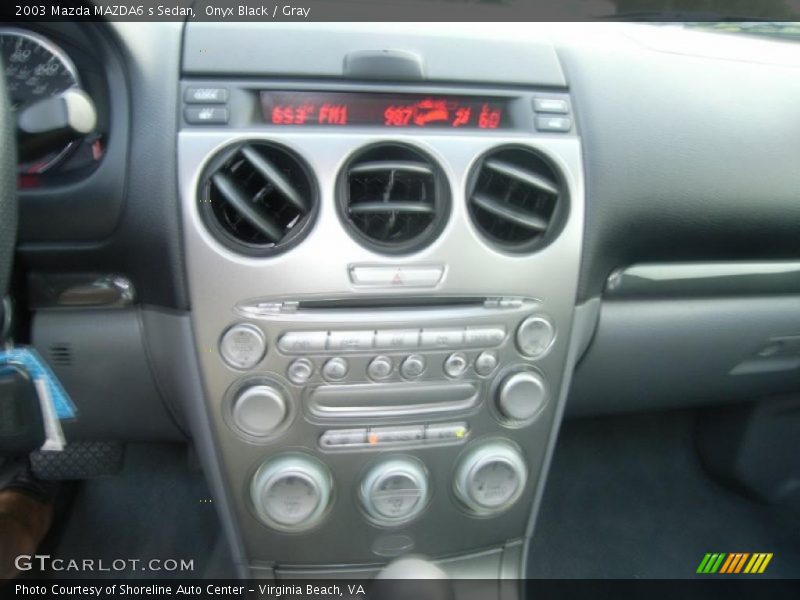 Onyx Black / Gray 2003 Mazda MAZDA6 s Sedan