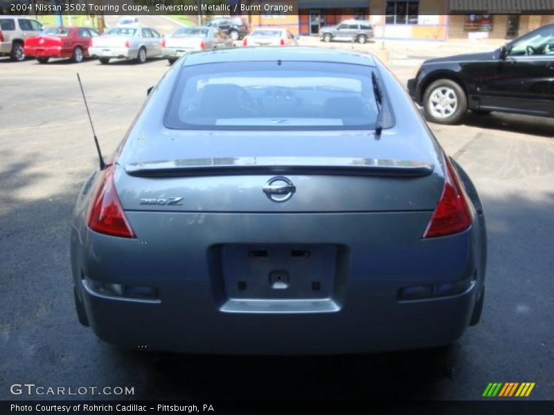 Silverstone Metallic / Burnt Orange 2004 Nissan 350Z Touring Coupe