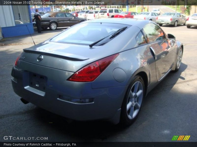 Silverstone Metallic / Burnt Orange 2004 Nissan 350Z Touring Coupe