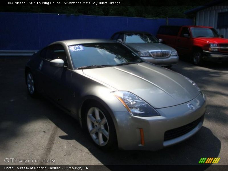 Silverstone Metallic / Burnt Orange 2004 Nissan 350Z Touring Coupe