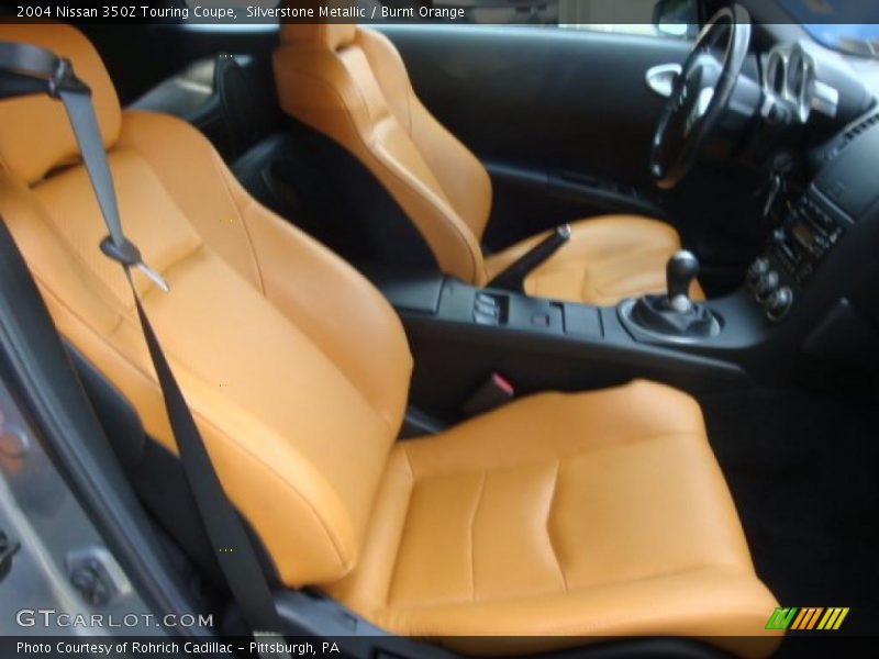 Silverstone Metallic / Burnt Orange 2004 Nissan 350Z Touring Coupe