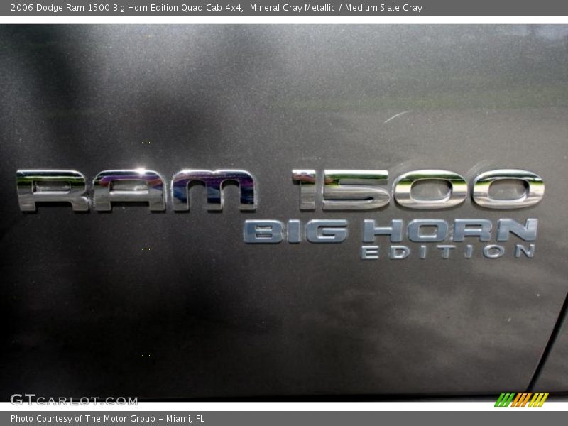 Mineral Gray Metallic / Medium Slate Gray 2006 Dodge Ram 1500 Big Horn Edition Quad Cab 4x4