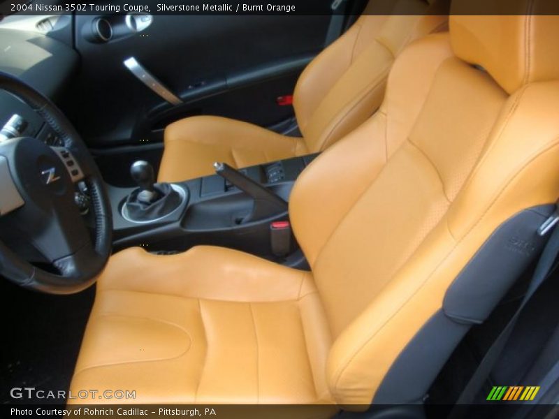 Silverstone Metallic / Burnt Orange 2004 Nissan 350Z Touring Coupe