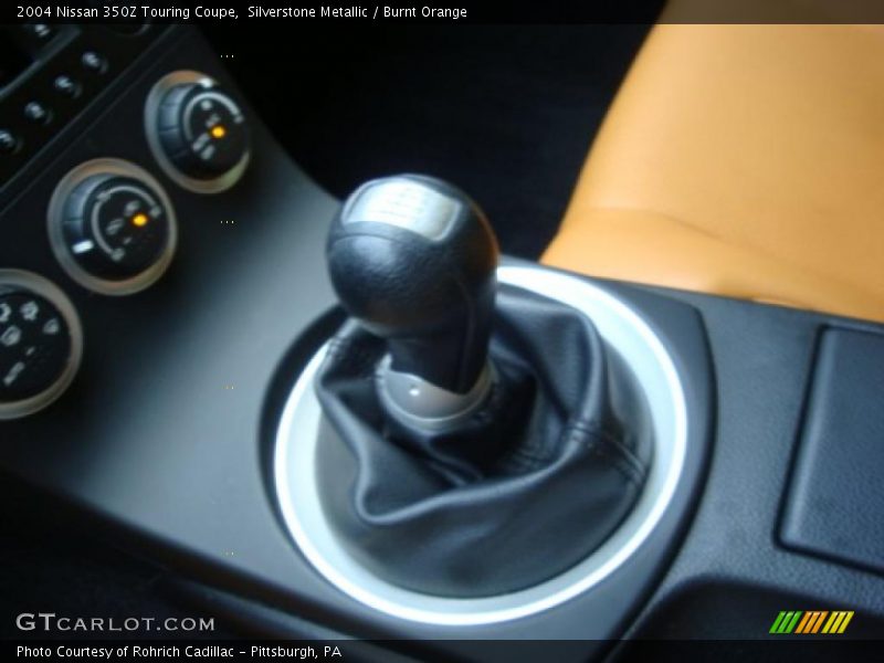 Silverstone Metallic / Burnt Orange 2004 Nissan 350Z Touring Coupe