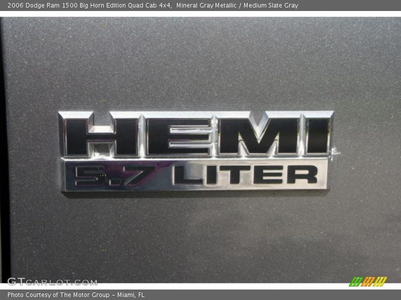 Mineral Gray Metallic / Medium Slate Gray 2006 Dodge Ram 1500 Big Horn Edition Quad Cab 4x4