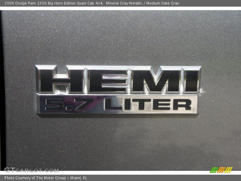Mineral Gray Metallic / Medium Slate Gray 2006 Dodge Ram 1500 Big Horn Edition Quad Cab 4x4