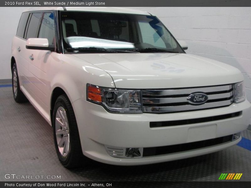 White Suede / Medium Light Stone 2010 Ford Flex SEL