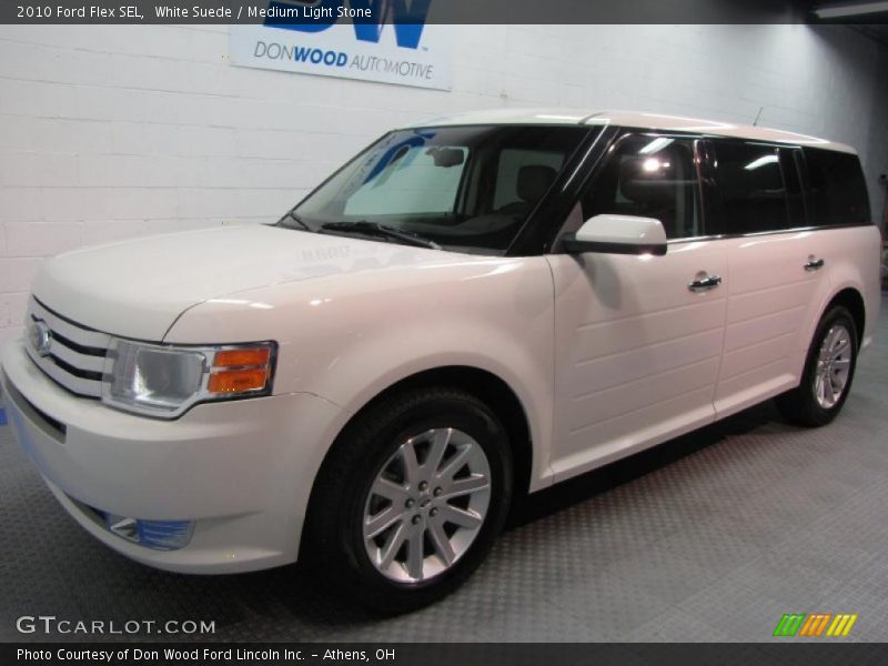 White Suede / Medium Light Stone 2010 Ford Flex SEL