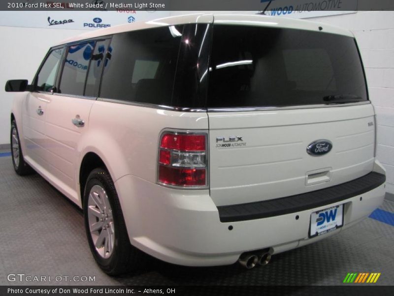 White Suede / Medium Light Stone 2010 Ford Flex SEL