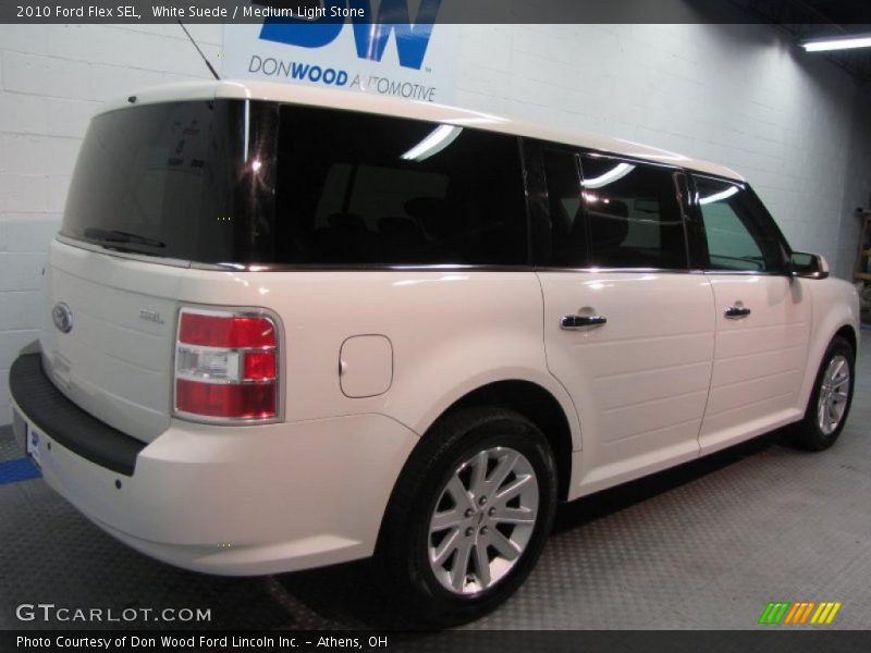 White Suede / Medium Light Stone 2010 Ford Flex SEL