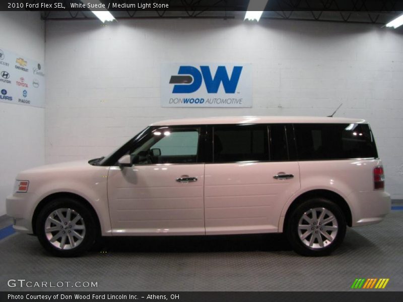 White Suede / Medium Light Stone 2010 Ford Flex SEL