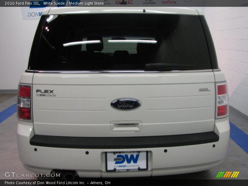 White Suede / Medium Light Stone 2010 Ford Flex SEL