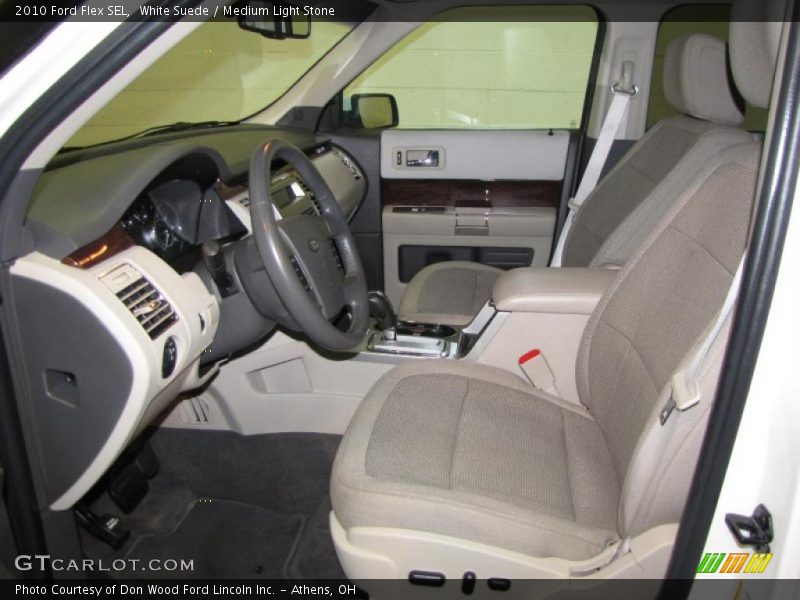 White Suede / Medium Light Stone 2010 Ford Flex SEL