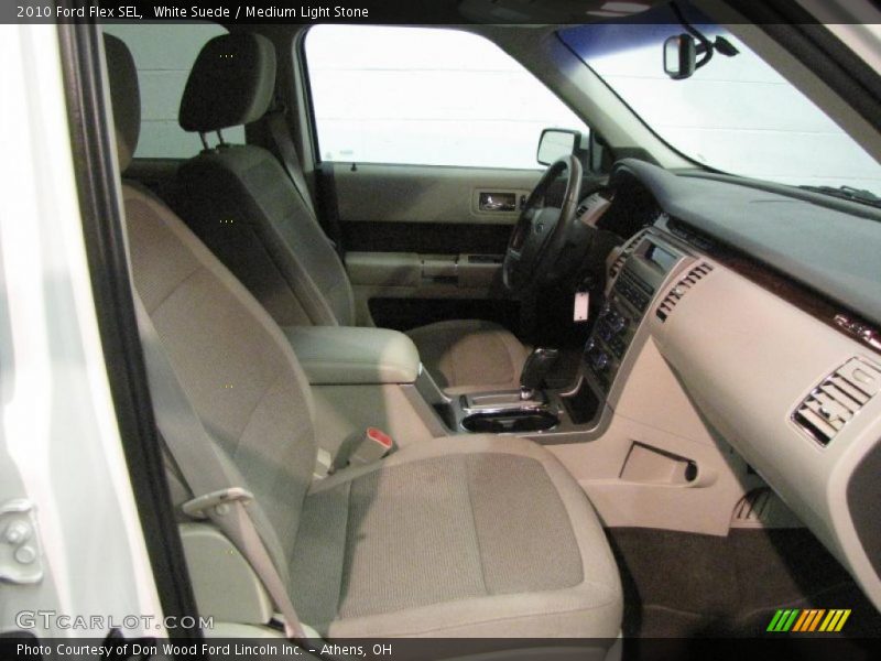 White Suede / Medium Light Stone 2010 Ford Flex SEL