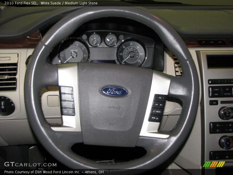 White Suede / Medium Light Stone 2010 Ford Flex SEL