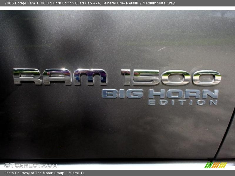 Mineral Gray Metallic / Medium Slate Gray 2006 Dodge Ram 1500 Big Horn Edition Quad Cab 4x4