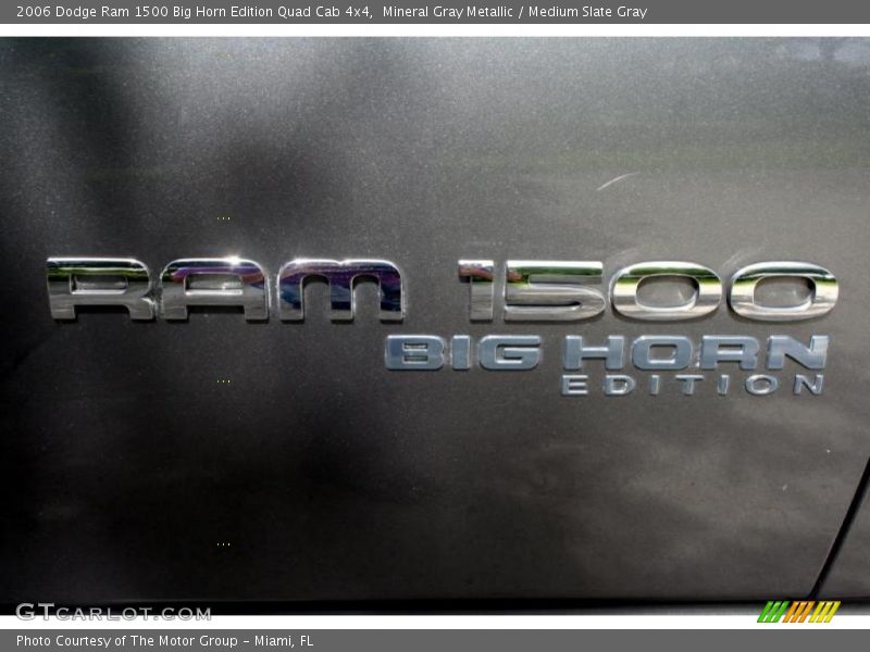 Mineral Gray Metallic / Medium Slate Gray 2006 Dodge Ram 1500 Big Horn Edition Quad Cab 4x4