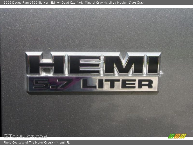 Mineral Gray Metallic / Medium Slate Gray 2006 Dodge Ram 1500 Big Horn Edition Quad Cab 4x4