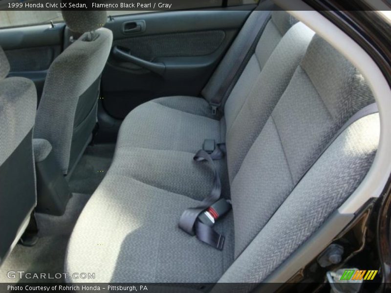 Flamenco Black Pearl / Gray 1999 Honda Civic LX Sedan