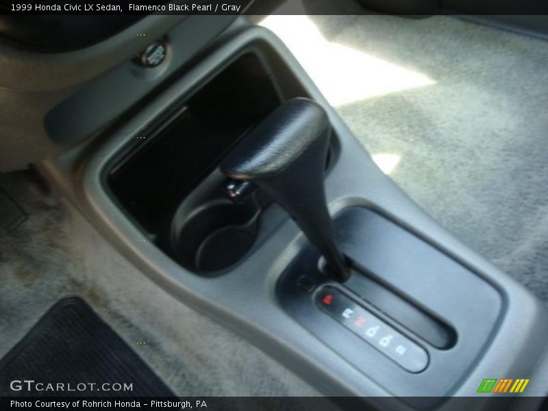 Flamenco Black Pearl / Gray 1999 Honda Civic LX Sedan