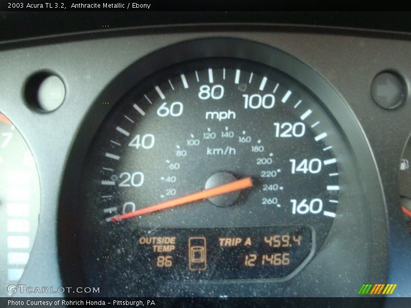 Anthracite Metallic / Ebony 2003 Acura TL 3.2