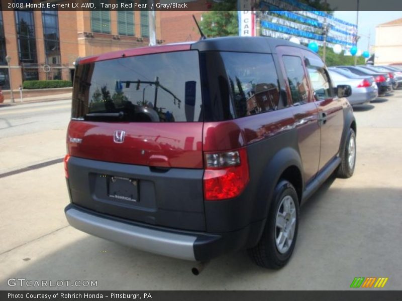 Tango Red Pearl / Gray/Black 2008 Honda Element LX AWD