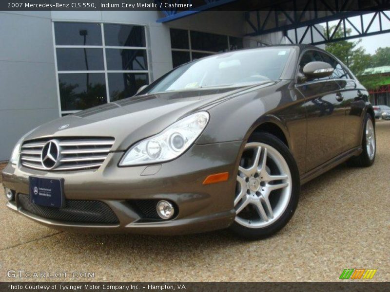 Indium Grey Metallic / Cashmere 2007 Mercedes-Benz CLS 550