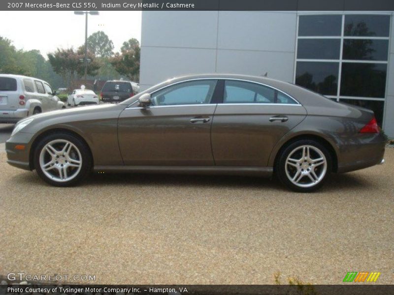 Indium Grey Metallic / Cashmere 2007 Mercedes-Benz CLS 550