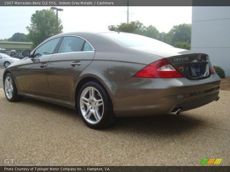 Indium Grey Metallic / Cashmere 2007 Mercedes-Benz CLS 550