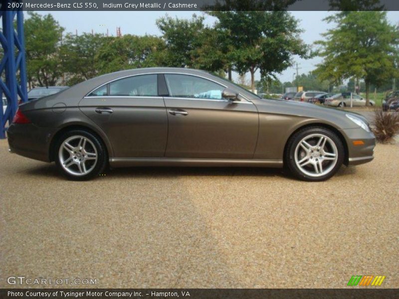 Indium Grey Metallic / Cashmere 2007 Mercedes-Benz CLS 550