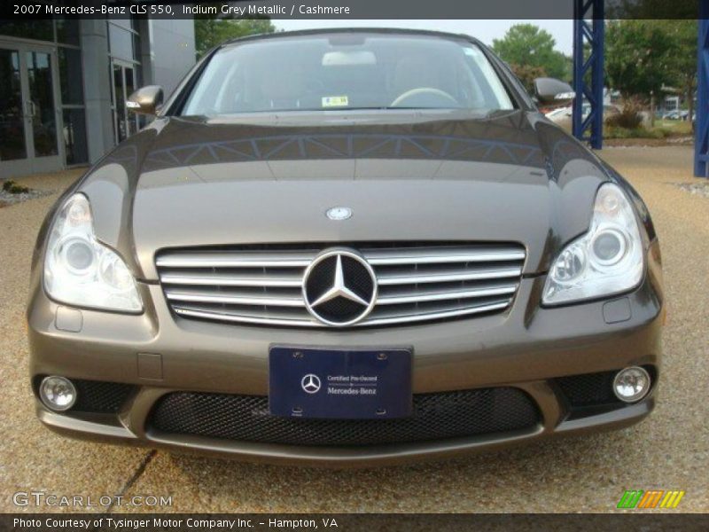 Indium Grey Metallic / Cashmere 2007 Mercedes-Benz CLS 550