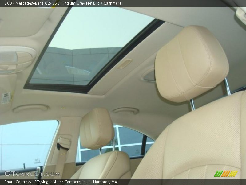 Indium Grey Metallic / Cashmere 2007 Mercedes-Benz CLS 550