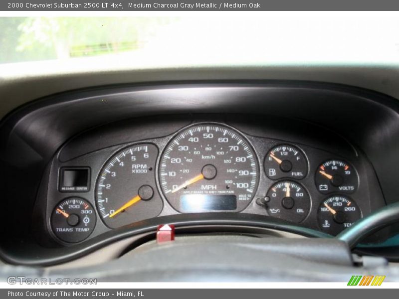 Medium Charcoal Gray Metallic / Medium Oak 2000 Chevrolet Suburban 2500 LT 4x4