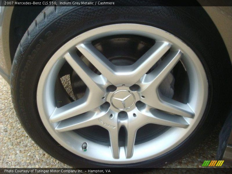 Indium Grey Metallic / Cashmere 2007 Mercedes-Benz CLS 550