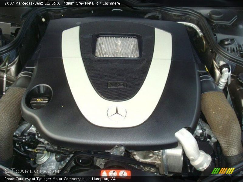 Indium Grey Metallic / Cashmere 2007 Mercedes-Benz CLS 550