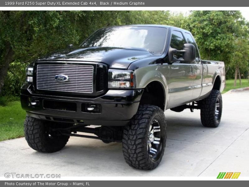 Black / Medium Graphite 1999 Ford F250 Super Duty XL Extended Cab 4x4
