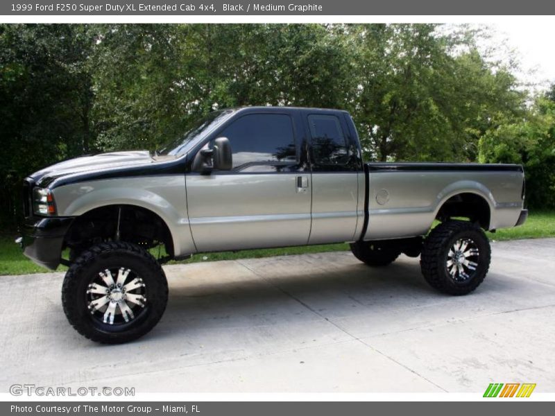 Black / Medium Graphite 1999 Ford F250 Super Duty XL Extended Cab 4x4