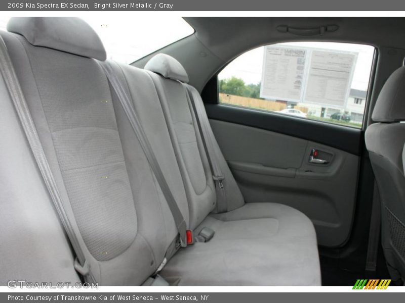 Bright Silver Metallic / Gray 2009 Kia Spectra EX Sedan
