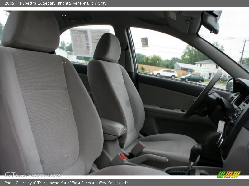 Bright Silver Metallic / Gray 2009 Kia Spectra EX Sedan