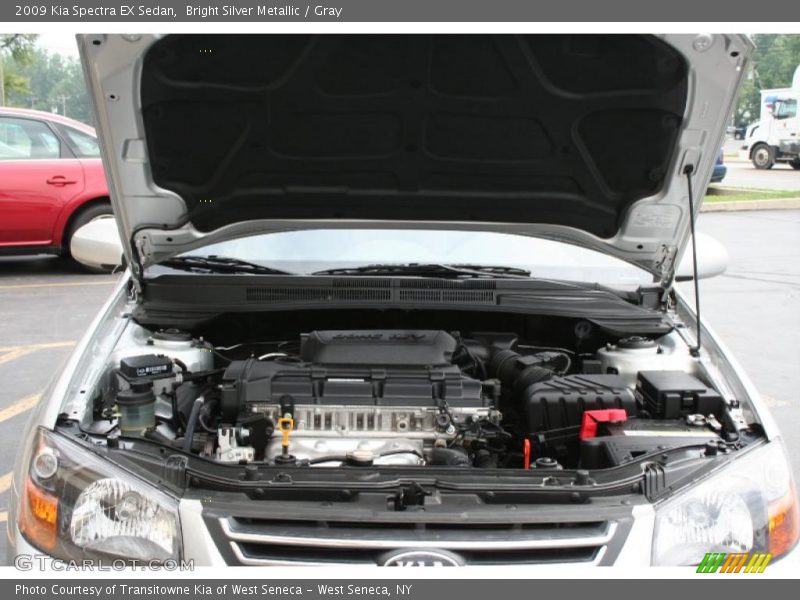 Bright Silver Metallic / Gray 2009 Kia Spectra EX Sedan