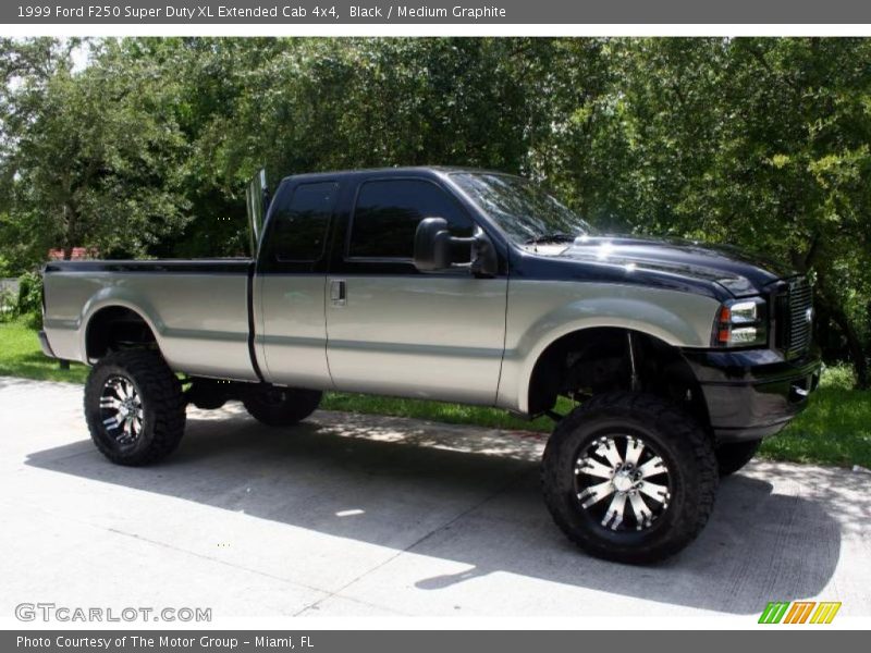Black / Medium Graphite 1999 Ford F250 Super Duty XL Extended Cab 4x4