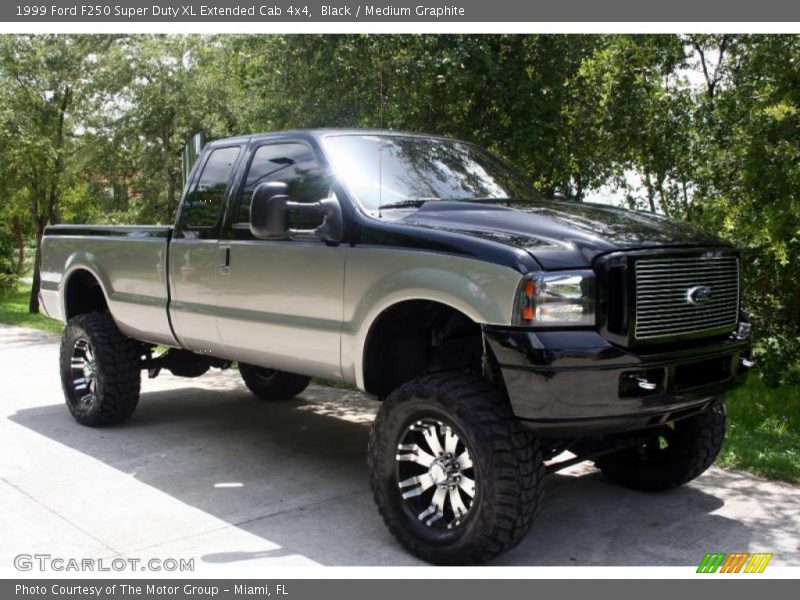 Black / Medium Graphite 1999 Ford F250 Super Duty XL Extended Cab 4x4
