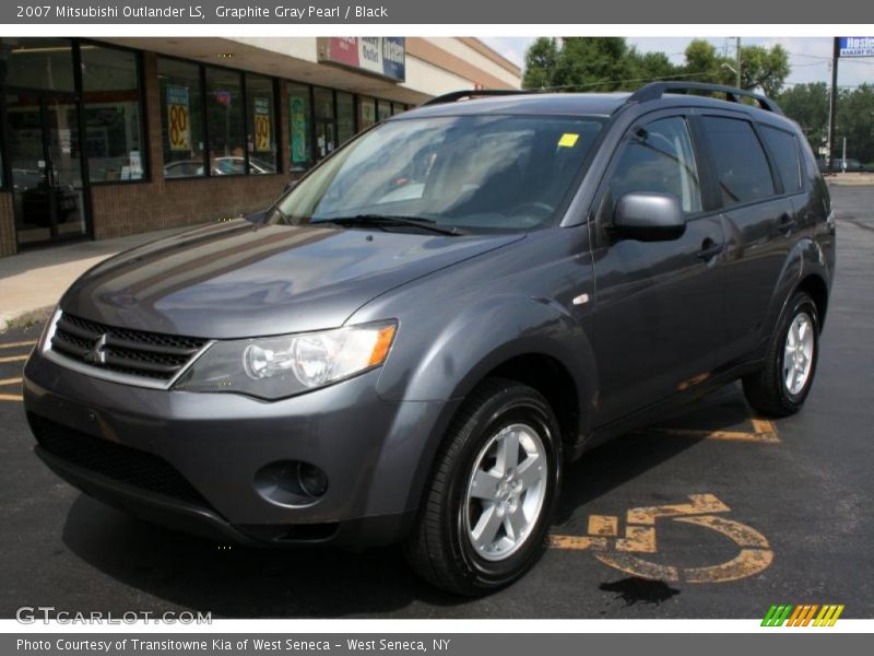 Graphite Gray Pearl / Black 2007 Mitsubishi Outlander LS