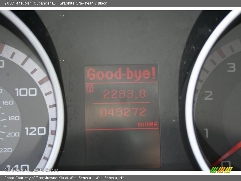 Graphite Gray Pearl / Black 2007 Mitsubishi Outlander LS