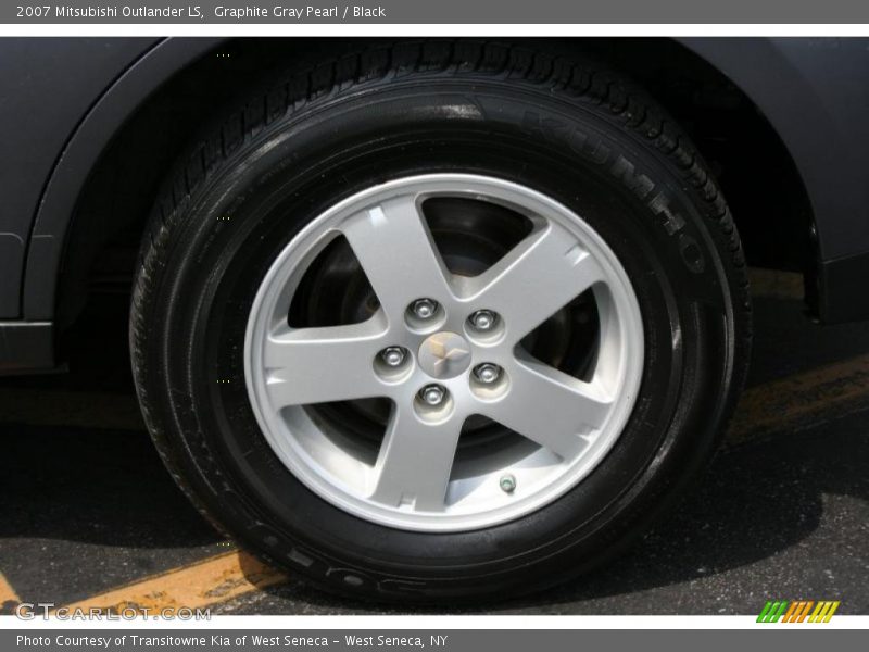 Graphite Gray Pearl / Black 2007 Mitsubishi Outlander LS