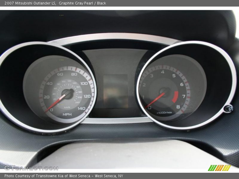 Graphite Gray Pearl / Black 2007 Mitsubishi Outlander LS