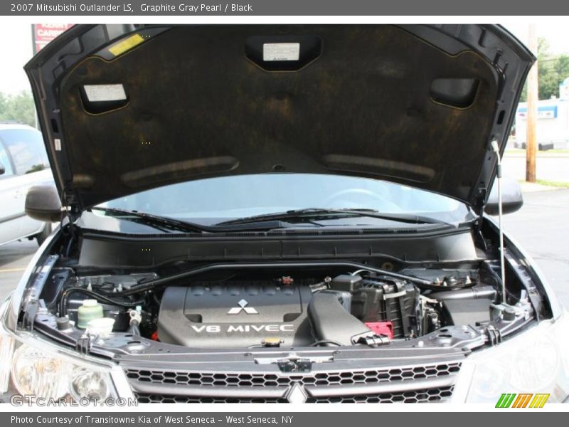 Graphite Gray Pearl / Black 2007 Mitsubishi Outlander LS