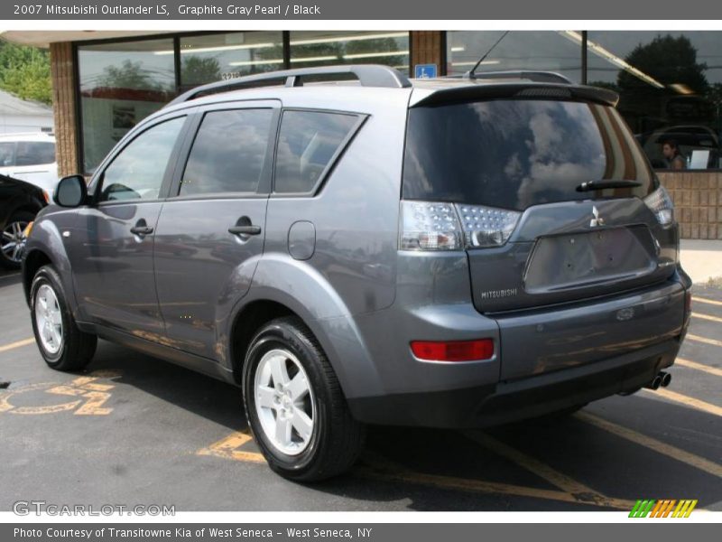 Graphite Gray Pearl / Black 2007 Mitsubishi Outlander LS