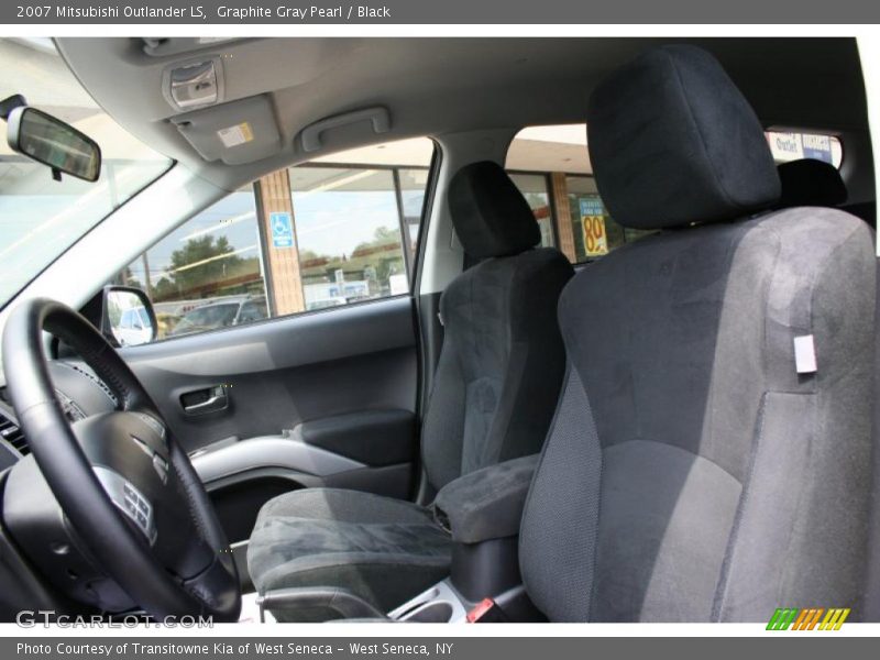 Graphite Gray Pearl / Black 2007 Mitsubishi Outlander LS