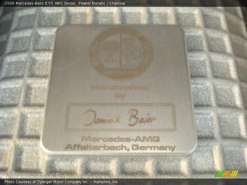 Pewter Metallic / Charcoal 2006 Mercedes-Benz E 55 AMG Sedan